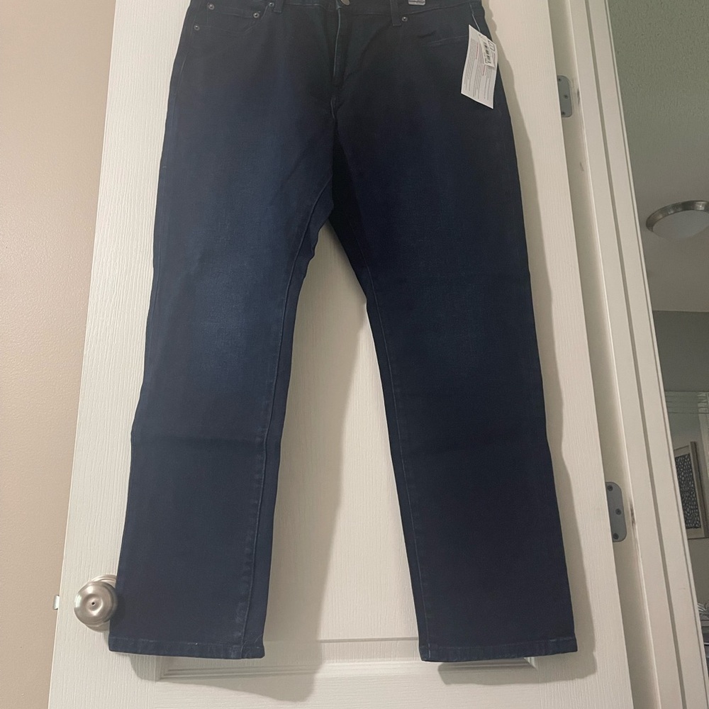 Essentials Blue Straight Jeans Classic Style NWT